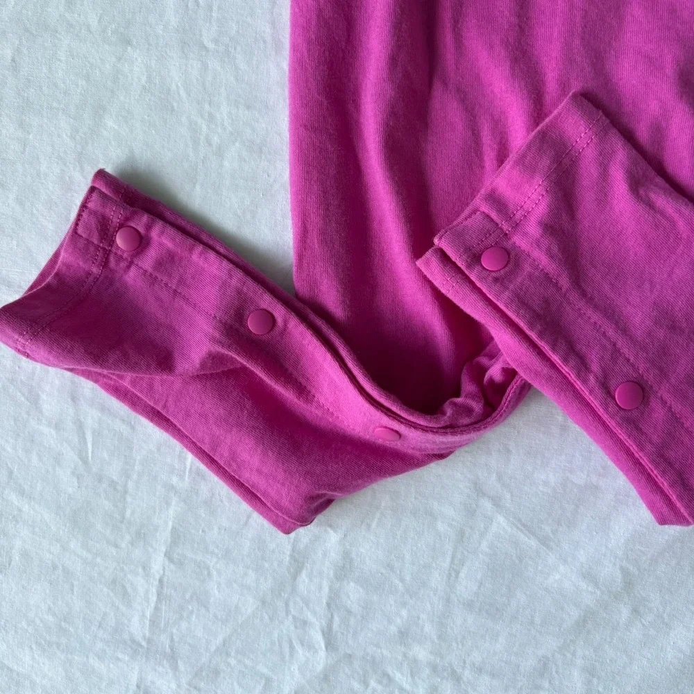 Nike Kids Active Fuchsia Pink Purple Long Sleeve Coverall Jumpsuit Size‎ 12 M